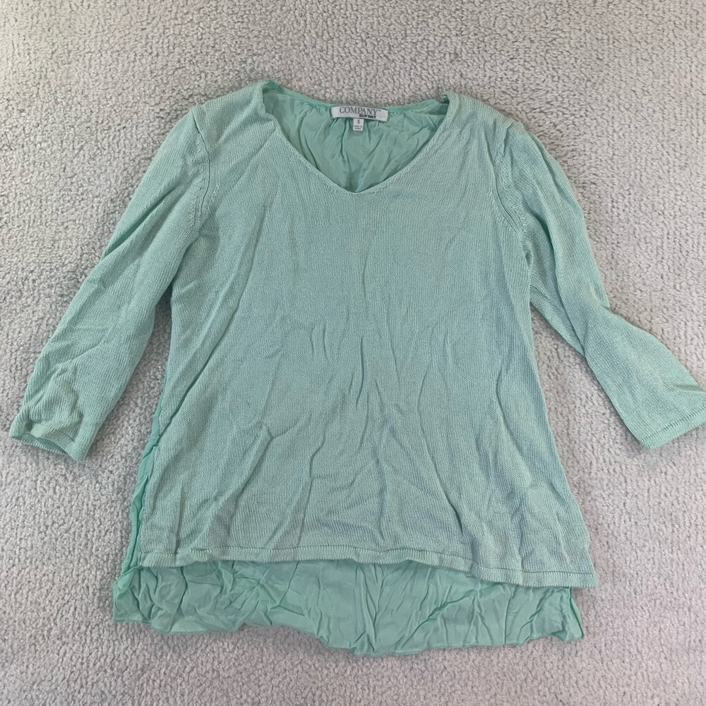 Company Ellen Tracy size S mint blue shirt